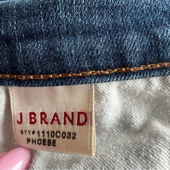 J Brand Phoebe Button Fly Skinny Jeans Cropped Medium Wash USA Women's Size 29 - Picture 8 of 13